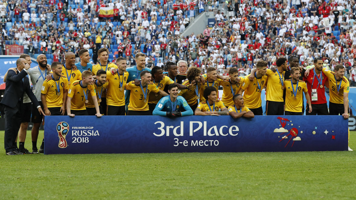 Belgium finished third in the 2018 World Cup